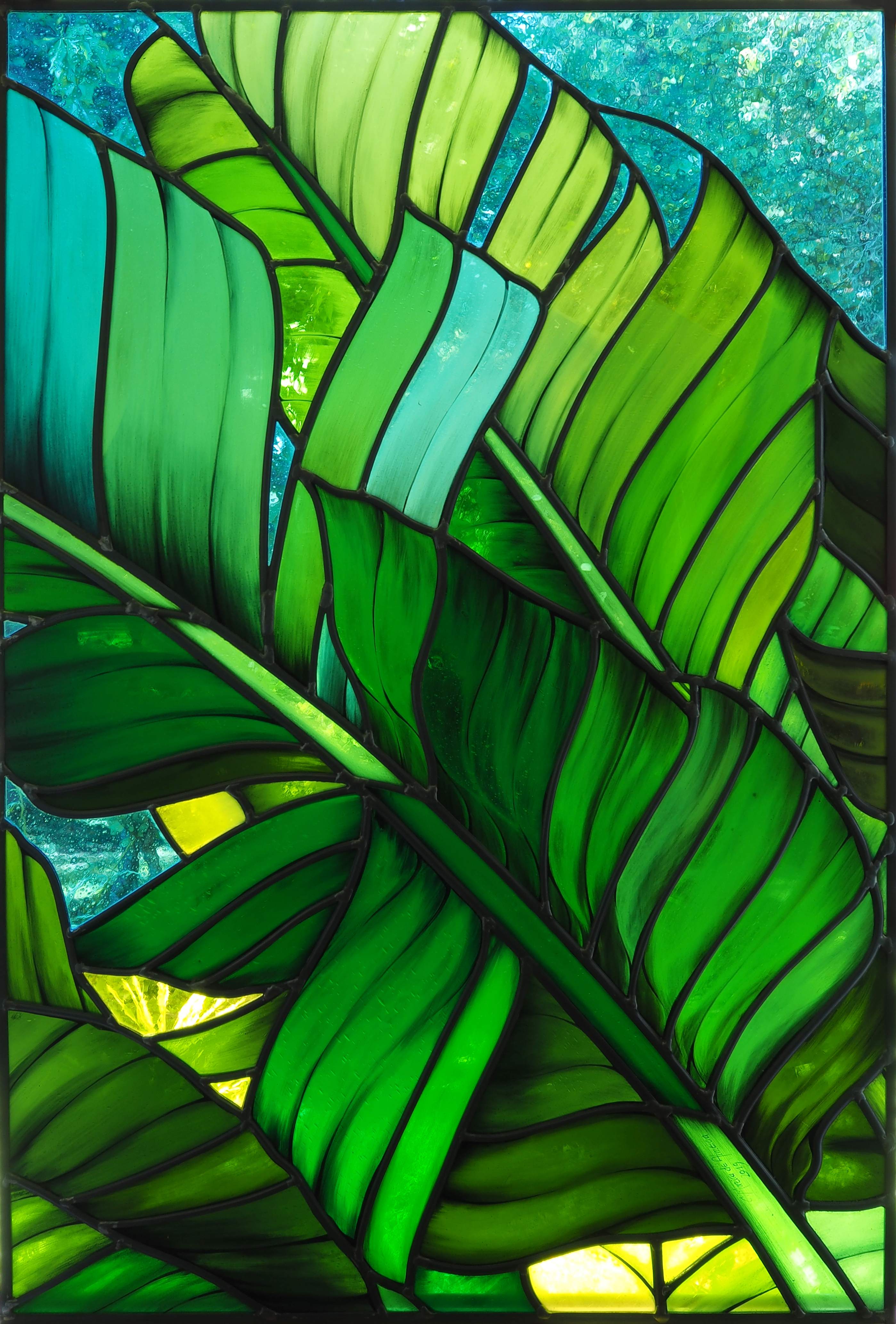 Vitrail floral